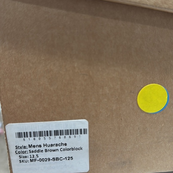 Nisolo Men’s Huarache Saddle Brown Colorblock Sandals Size 12.5 - Picture 8 of 8